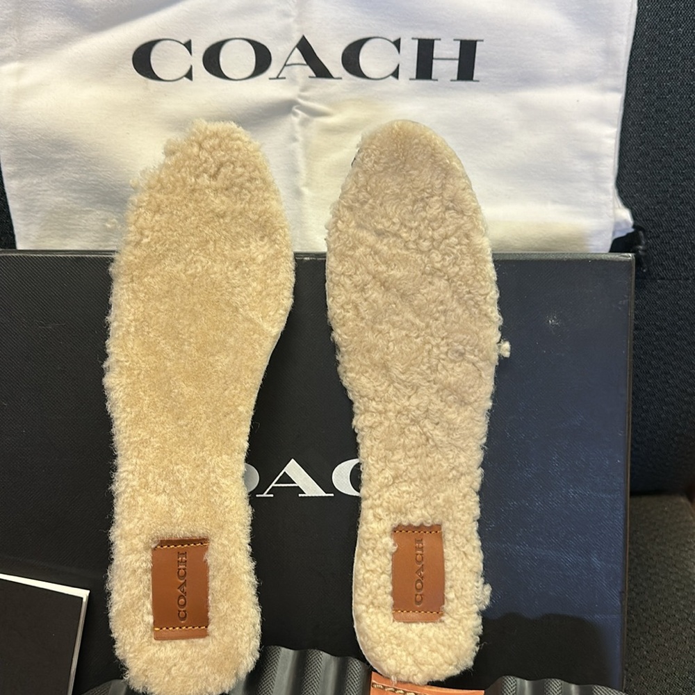 Coach women’s size 8 Lenox loafers brand new with box and wool insoles. New - Picture 6 of 9